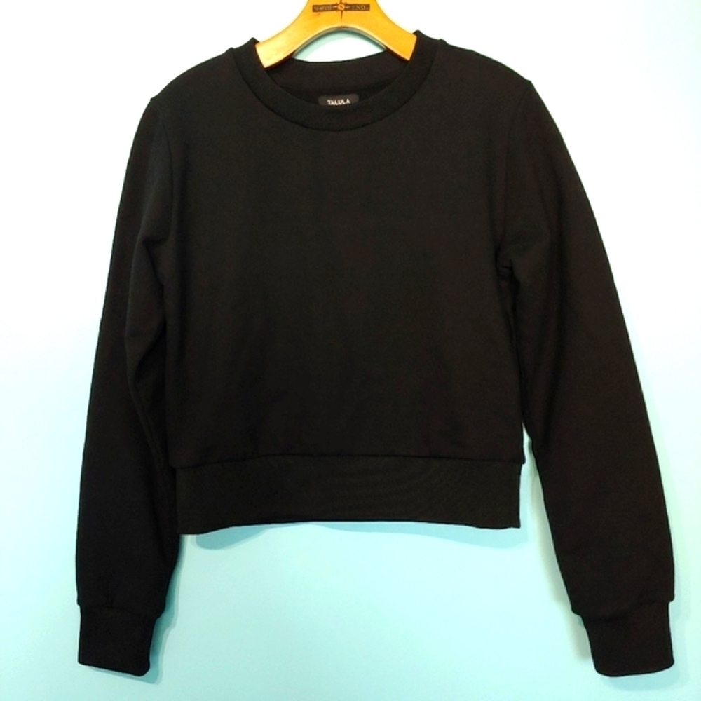 Aritzia Talula Cropped Crewneck Sweatshirt Size Small